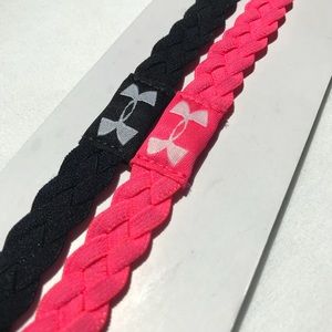 Pink&Black BrandNew Braided Underarmour Headbands